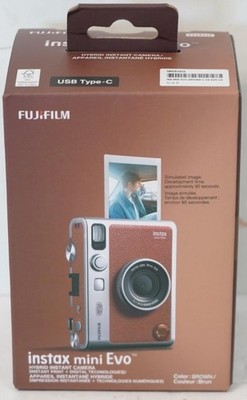 Fujifilm Instax Mini Evo Instant Film Camera - Brown (16812534
