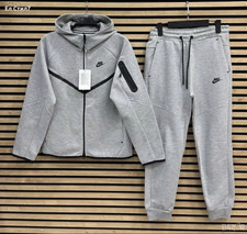 Nike Herren Trainingsanzug Set L Grau Kapuze ...