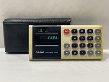 Vintage Casio Personal Mini Calculator  Rare Power Cord Tested And Working