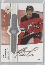 2021-22 Upper Deck Ultimate Collection Emblems Rookies Tyce Thompson Auto 12cy