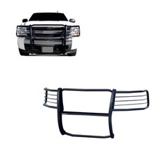 Black Horse Grille Guard Brush Guard Modular Black Fits 2007-2013 Silverado 1500
