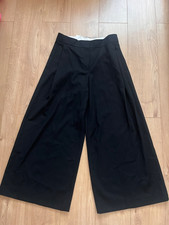 cos pleated merino wool blend culottes size uk 10