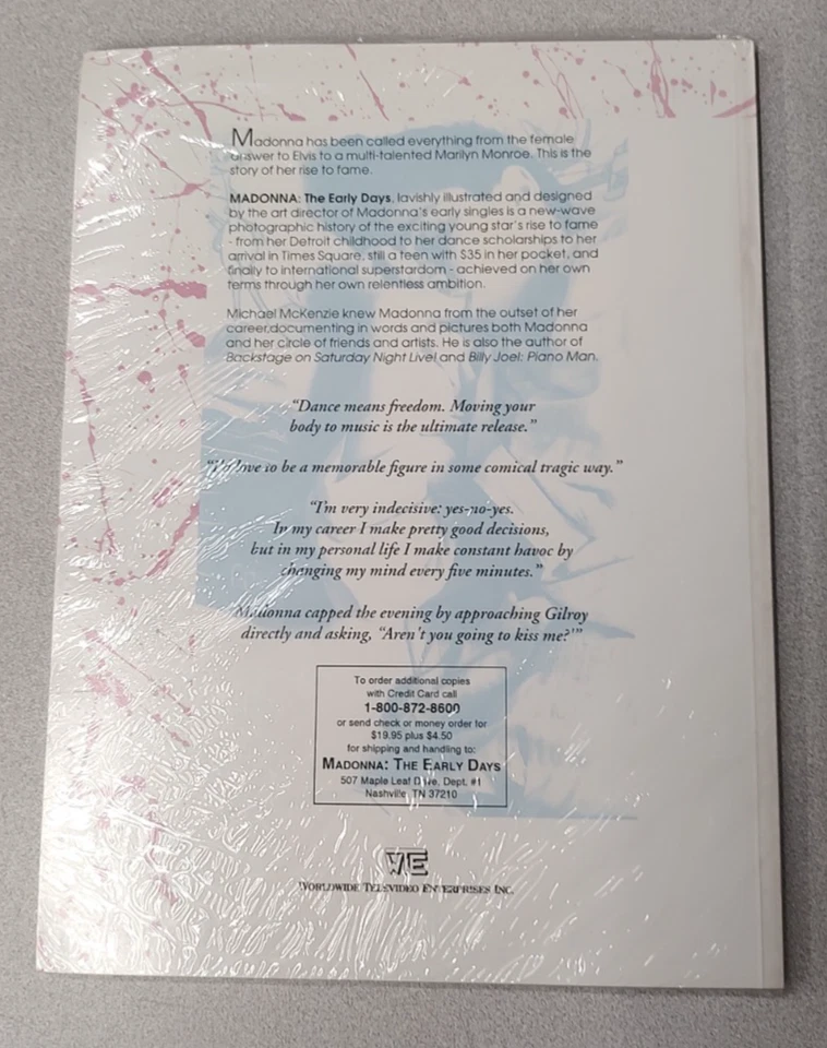 MADONNA SEALED THE EARLY DAYS MAGAZINE BOOK  1993 - Image 2 of 3