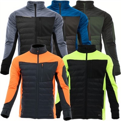  Hybridjacke Sweatshirt Steppjacke Pullover 260g/m² Gr. S-XXXL Übergangsjacke