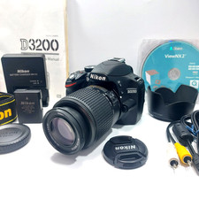 Nikon D3200 Digital SLR Camera  AF-S DX Nikkor 55-200mm Lens Bundle  TESTED