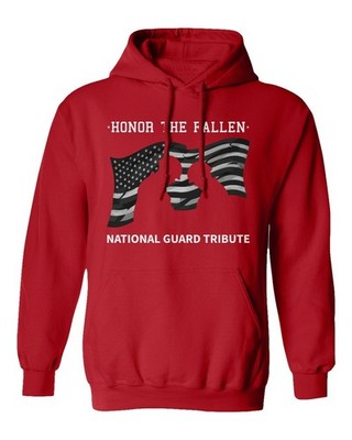 Honor The Fallen - National Guard Memorial Tribute Unisex Hooded Sweatshirt
