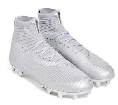 Under Armour Highlight MC Knit Football Cleats Grey Silver Men's