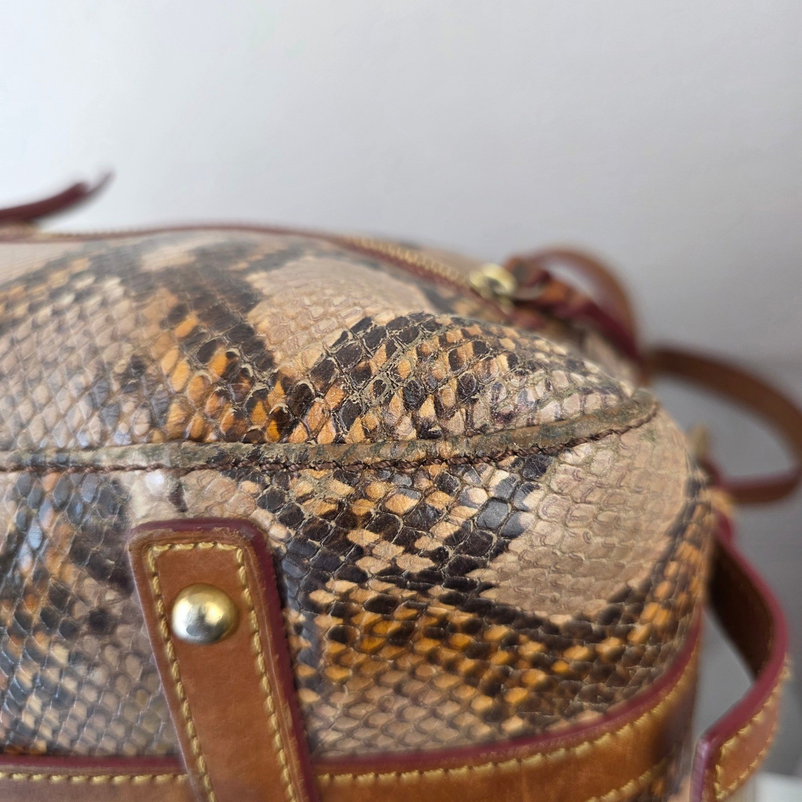 Dooney & Bourke Python Snake Embossed Leather Sho… - image 6