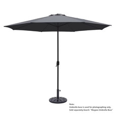 11ft Patio Umbrella Crank Market Canopy Outdoor Garden Beach Deck Pool New