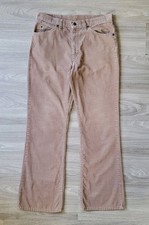 Vtg Levis Pants Men's 32x31 Tan Corduroy 517 Bootcut USA Made Talon Zip Western