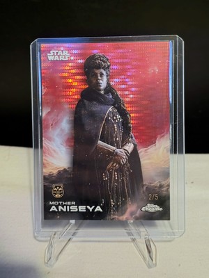 2025 Topps Chrome Star Wars - Mother Aniseya #94 - Red Pulsar Refractor /5