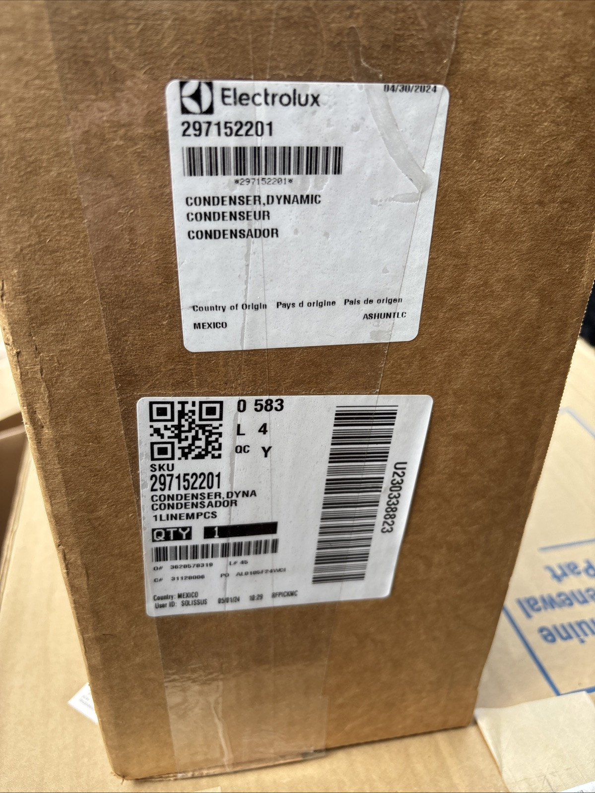 Frigidaire OEM Condenser 297152201 AL Replacement Part