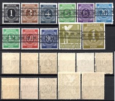 1948 GERMANY USA BRITISCHE ZONE  Sc.I-IX-AIaI  Cv.11200€ MNH SIGNED