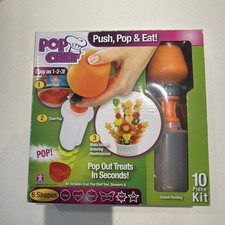 Pop Chef Fruit Popper Push Pop And Eat With 6 Shape Tools 10 Piece Kit  
