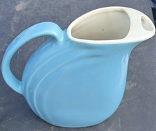 Pitcher Art Deco 1950s Blue Hall China Cos No...