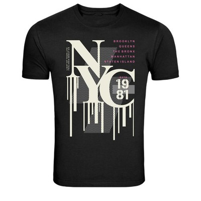 NYC Brooklyn Queens Bronx Manhattan Vintage Drip Graphic T-Shirt