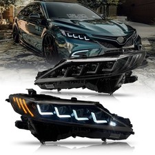 Full LED Headlights For Toyota Camry L/LE/SE/XSE/XLE/TRD 2018-2024 Clear Lamps