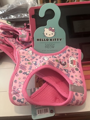 NEW Sassy Meow Small Hello Kitty Step In Cat Harness Pink! Dog Use Also! - Picture 3 of 6