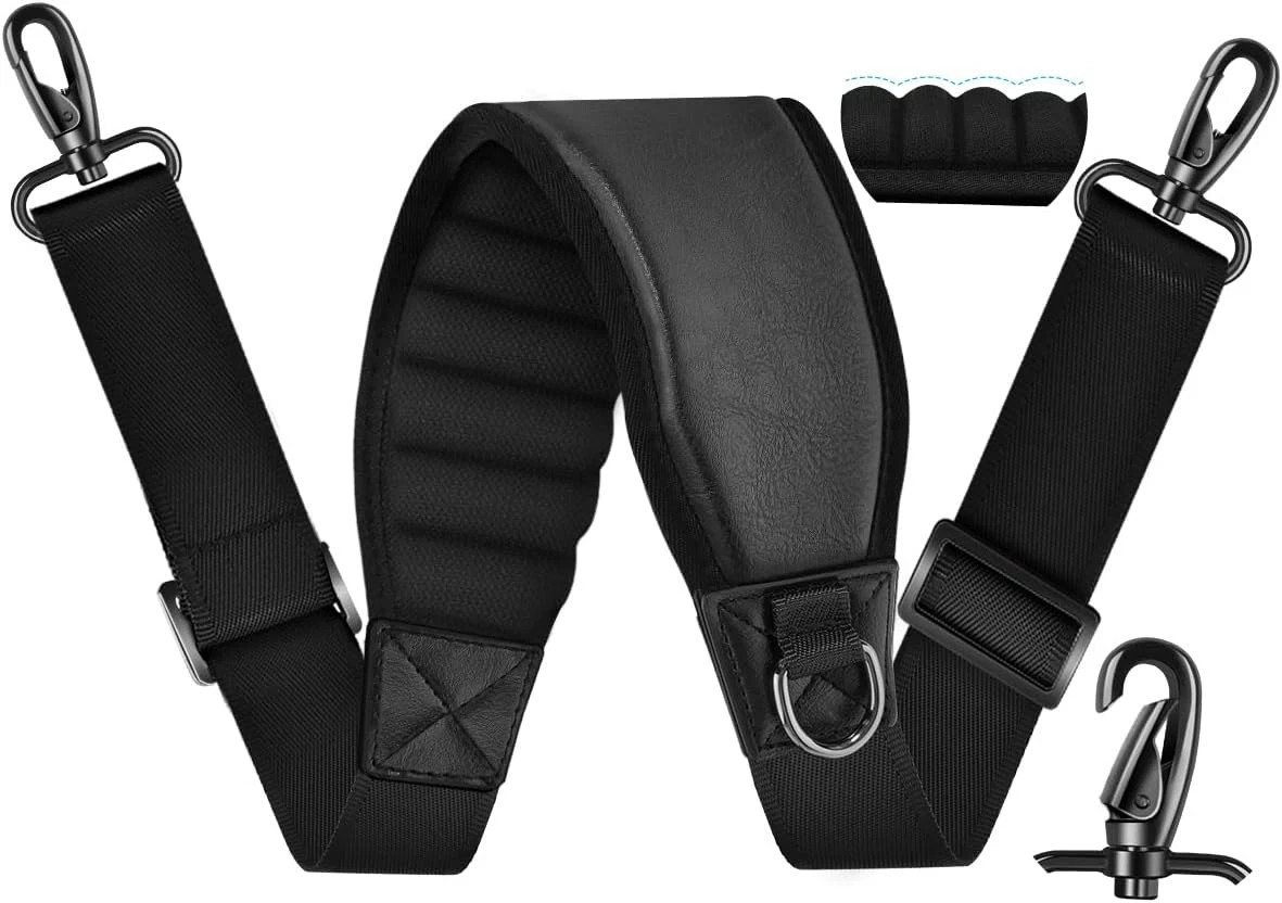 77" Neoprene Shoulder Strap &ndash; Thick Padded, Universal Bag Strap with Adjustable