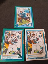2025 Donruss Devon Achane Press Proof  Green #110 Parallel Dolphins