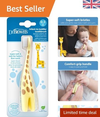 Dr. Brown's Säugling-Kleinkind Giraffe Zahnbürste - weiche Borsten für Alter 0-3