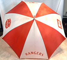 Vintage TEXAS RANGERS Coca-Cola FOOD LION Red and White Game Day Umbrella 40"
