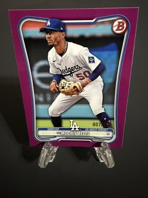 2026 Bowman Mookie Betts (007) Fuschia Paper /299 Los Angeles Dodgers
