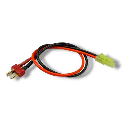   Adapterkabel Mini TAMIYA Buchse (A) auf T-Dean Stecker Male 30cm 14AWG Kabel
