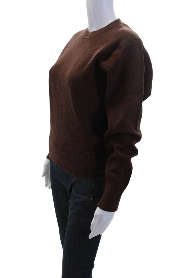 Zara Women Pullover Sweater Brown Crew Neck Long Sleeve Size S - Image 2 of 4