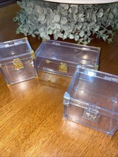 Mga Entertainment Rainbow High Doll Clear Acrylic Trunk Shoe Box Lot Of 3