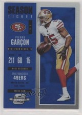 2017 Panini Contenders Optic Season Ticket Blue Prizm 58/99 Pierre Garcon wq8