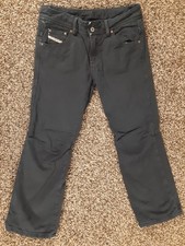 Diesel Black Jeans Zip Pockets 100 Cotton size 27 30x25