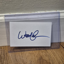 RARE Woody Harrleson Signed Index Card Autograph