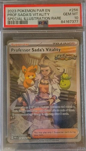 PROFESSOR SADA'S VITALITY SIR - 2023 Pokemon  PARADOX RIFT 256/182 PSA 10