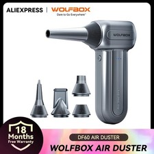 WOLFBOX DF60 Electric Air Duster 110000RPM 3-Speed Cordless Blower Cleaner.
