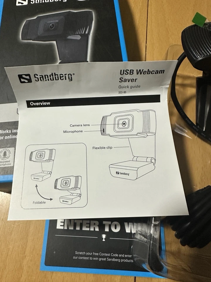 Webcam Kamera Sandberg USB Webcam Saver - Integrierte Micro-Glaslinse - Bild 4 von 4