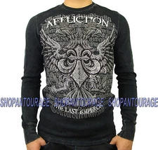 Affliction Fedor Emelianenko Warbird A1091 New Long Sleeve MMA Thermal for Men