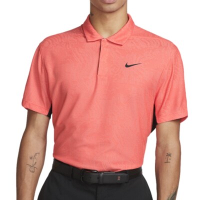 Nike Dri-Fit ADV Tiger Woods 25th Golf Polo DH0711-668 Orange (Men s Medium) M