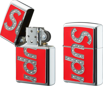 Supreme Swarovski Zippo Red (FW20) Brand New | eBay