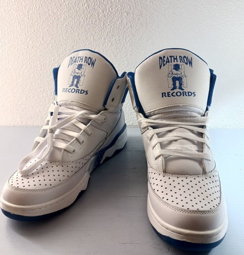 Patrick Ewing 33 Hi Death Row scarpa da uomo sneaker sportiva casual bianca blu taglia 13 - Foto 6 di 12
