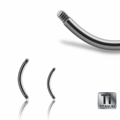 Piercing Ohne Kugel Banane Silber Titan Septum Helix Augenbraue Tragus Intim