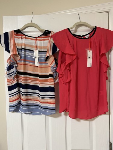 2 ELLE Blouses Tops Size XS NWT