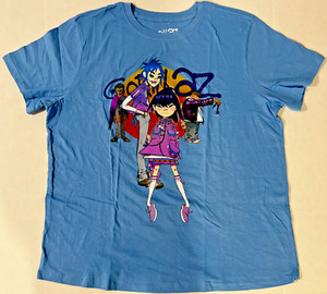 Gorillaz T-Shirt Ufficiale Humanz – Maglia Unisex In Cotone, Blu Navy, Taglia XXL - 2