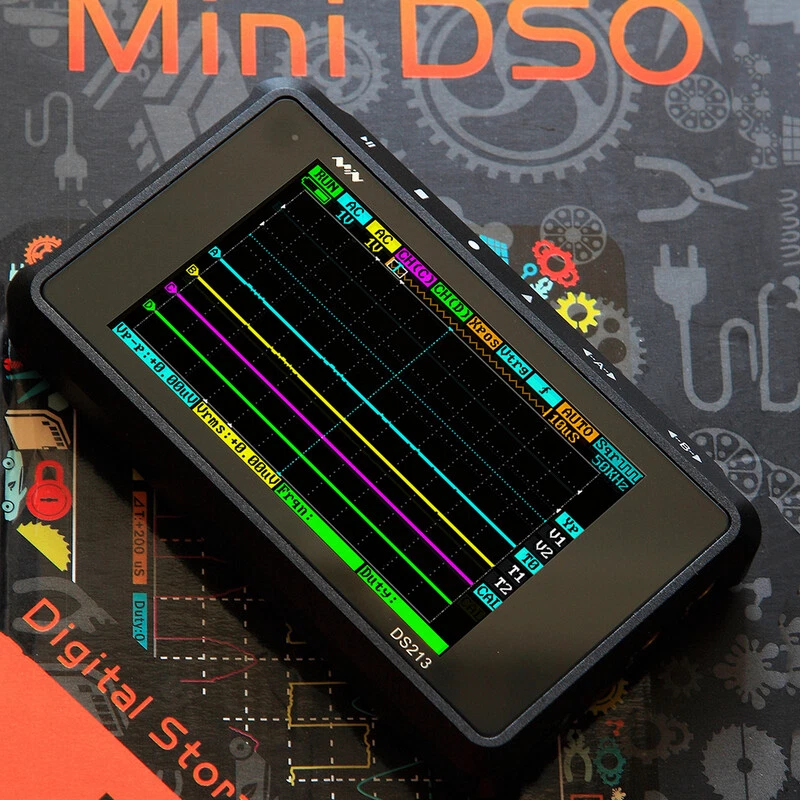 2020 Portable LCD 4-Channel Digital Oscilloscope DS213 USB 15MHz 100MSa/s Models - Image 2 of 4