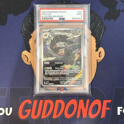 PSA 9 MINT 2023 Pokemon Paradox Rift CRUSTLE #183 ILLUSTRATION