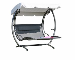 Leco Duo Liege Swing Xxl Sonnenliege Gartenmobel Gartenliege Hollywood Schaukel Ebay