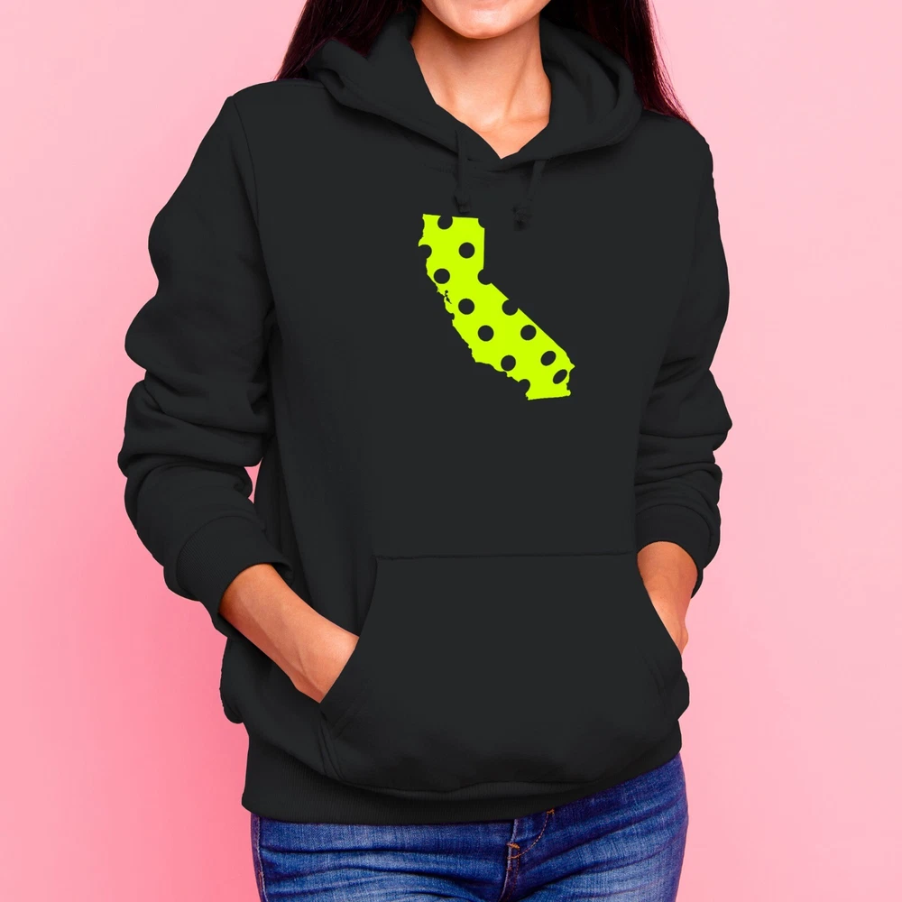 Pickleball State California Heavy Blend Hoodie - Black