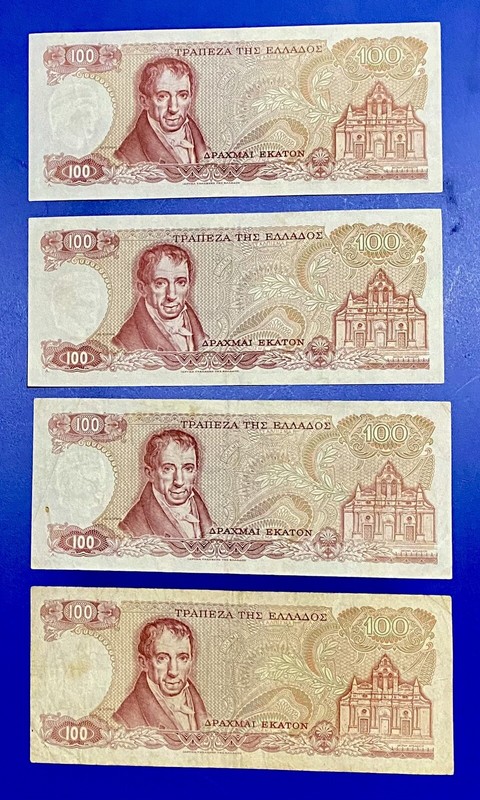100 drachma 1978 Greece Apaxmai Ekaton