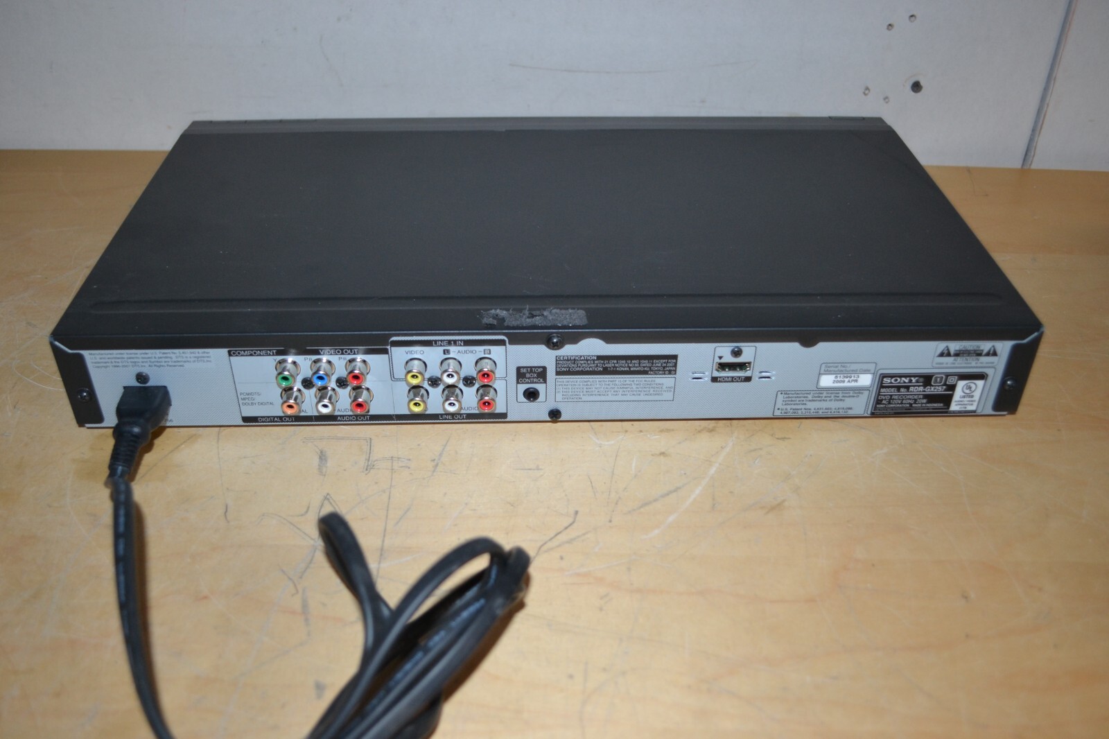Sony RDRGX257 DVD Recorder Player 1080p HDMI Record TV To DVD w/ Remote! h eBay