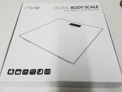 RIVIO Digital Body Weight Badezimmerwaage RH0104 - Schwarz UR